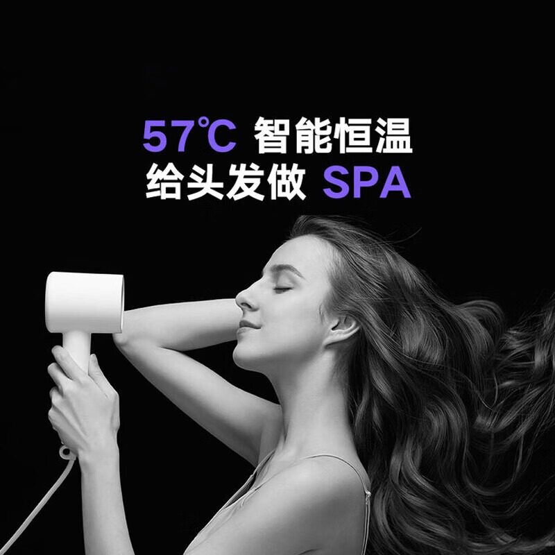 小米官旗米家负离子速干吹风机H300家用大风速电吹风白色轻巧宿舍