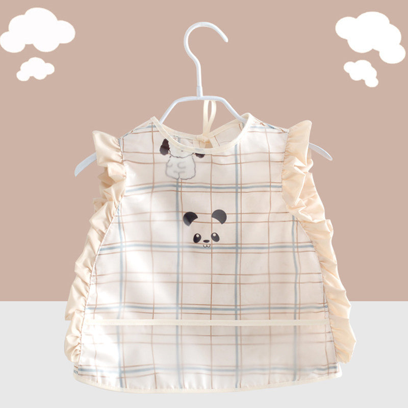 婴儿吃饭围兜防水防脏罩衣宝宝幼儿园反穿衣儿童外穿夏季薄款护衣,淘宝优惠券,粉丝福利购,淘宝优惠卷