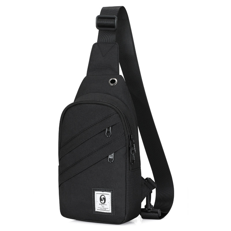 男士夏季潮牌单肩运动男学生斜挎包 山奇品一箱包男士包袋