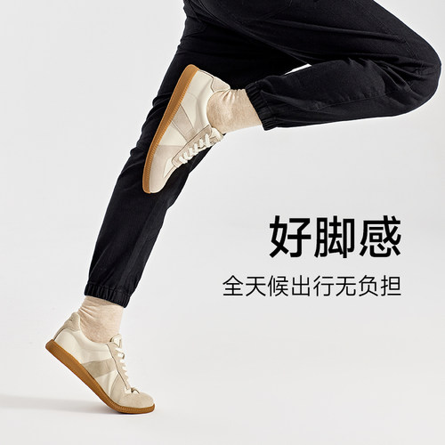 UBZ 防水德训鞋男2026年春秋新款经典休闲复古运动板鞋阿甘小白鞋 - 图1