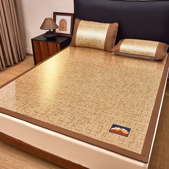 Summer rattan mat, natural pure rattan type A maternal and infant grade bed sheet, foldable summer straw mat 2026 new style