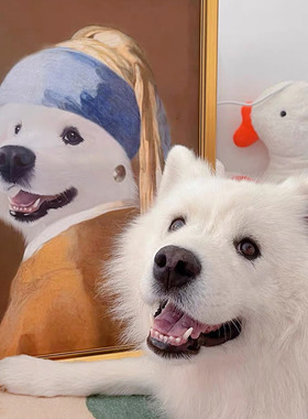 上品印画宠物定制肖像油画