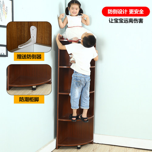 角柜置物架转角墙角柜三角形拐角柜卧室角落收纳边角柜客厅三角柜 - 图2