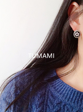 圆形花朵纽扣甜美风珍珠春夏新品