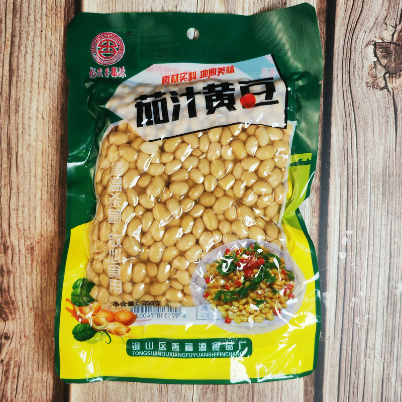 茄汁黄豆徐州香福源香焖黄豆即食下饭菜番茄豆子焗豆焖猪蹄预制菜 - 图0