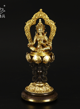 慧宝纯铜密宗摆件25cm轮王七政宝西藏密宗贡具七珍八宝专利正品　