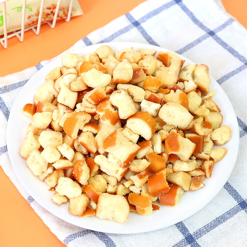 小饿小满足碱水面包干面包丁海盐味办公室解馋小零食休闲食品小吃 - 图0