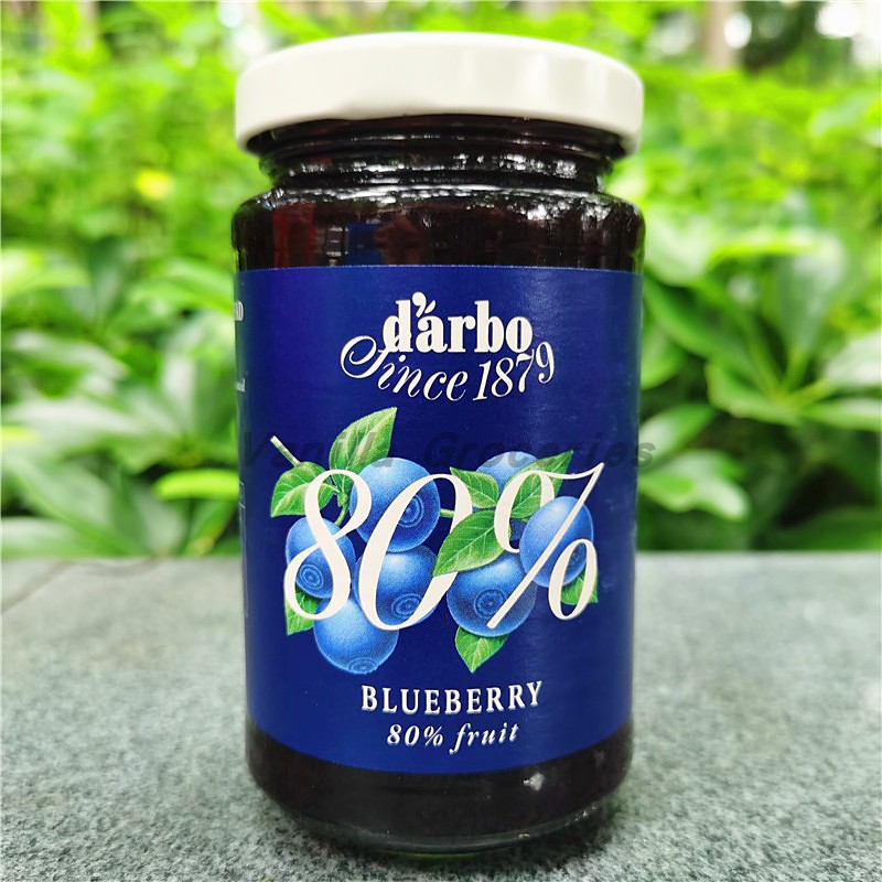 Darbo Fruit Spread德宝果优选杏果蓝莓草莓覆盆子面包涂果酱250g - 图0