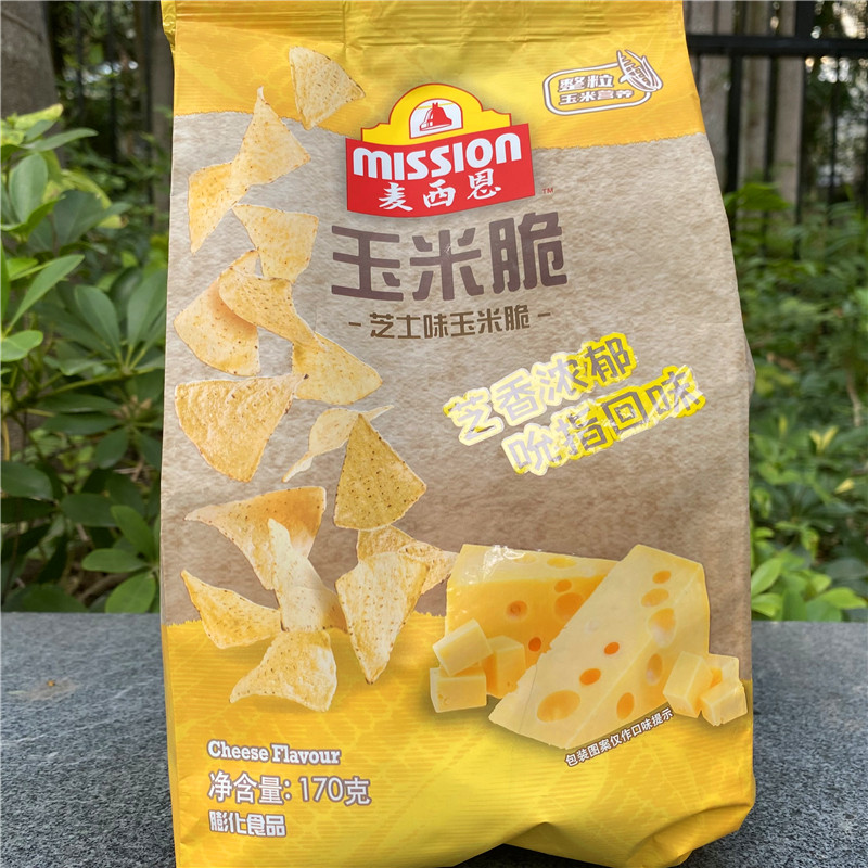 Mission Corn Chips麦西恩芝士蒜香黄油脆片番茄烧烤玉米脆片-图2