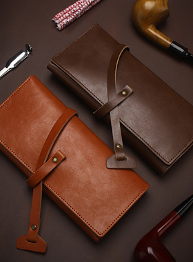 美式复古多功能便携烟草烟丝保湿袋烟具配件包烟斗包收纳工具袋