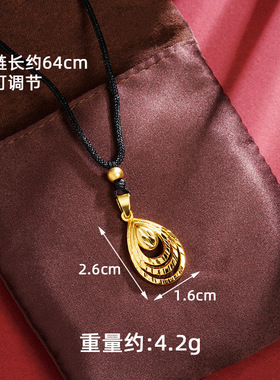 民族风多层气质水滴项链女可水洗不掉色防过敏轻奢小众高级锁骨链