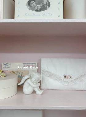 Cupid Baby 恋爱日记本，纯奶白色信封 淡粉蝴蝶结a5/weeks书衣