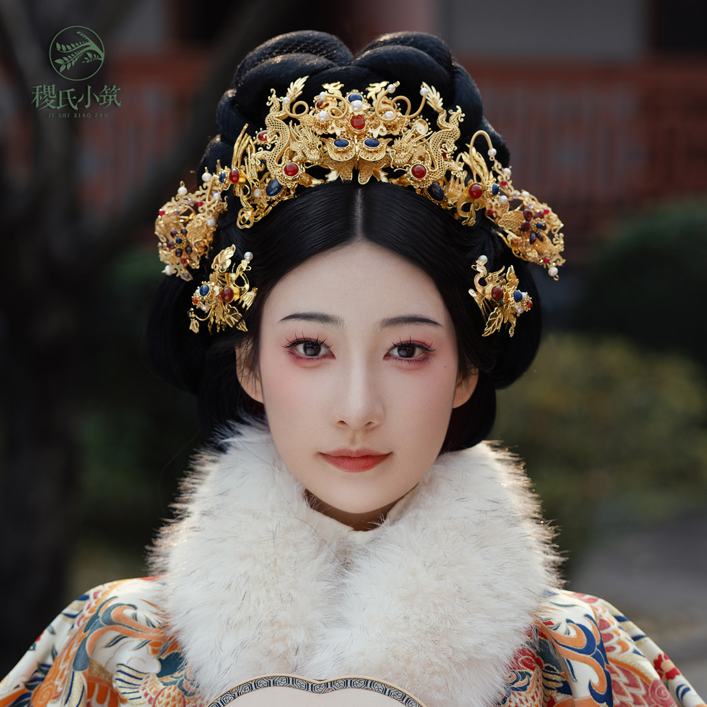 稷氏小筑 灿灿  明制汉服发冠复原风传统古风发饰古典头饰女金色,淘宝优惠券,粉丝福利购,淘宝优惠卷