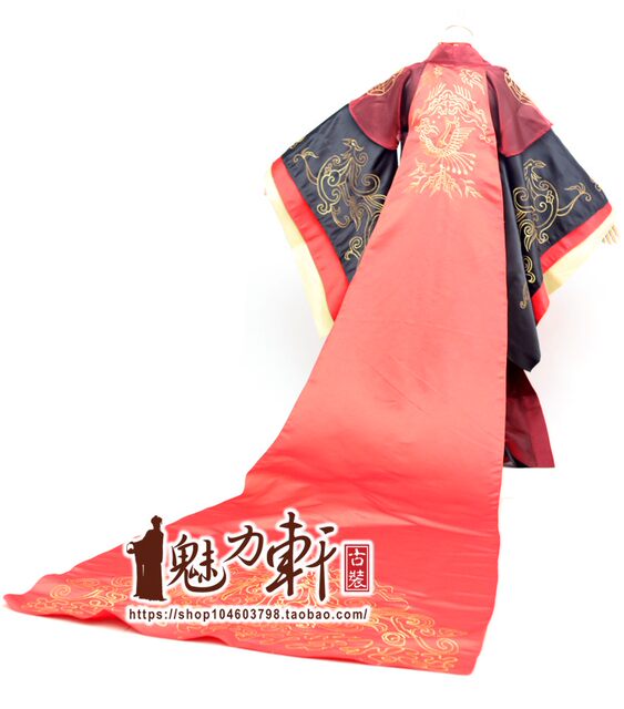 Wedding queen's big tail Hanfu same style as Wei Zifu