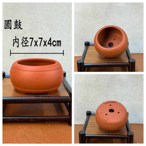 宜兴精品紫砂花盆多肉特价小型花盆圆形手工盆景盆菖蒲花盆包邮 - 图2