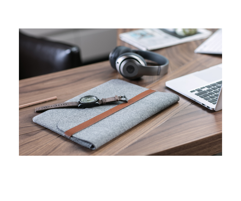 适用苹果macbookpro内胆包air13新款mac air13.3寸内胆pro14保护套15寸羊毛毡手工定制macpro16笔记本电脑包 - 图1