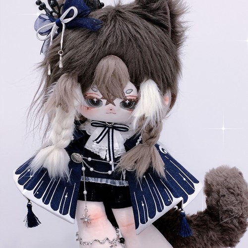 现货可奈造物绀蝶迷章20CM棉花娃衣原创无属性蝴蝶王子礼服玩具 - 图2