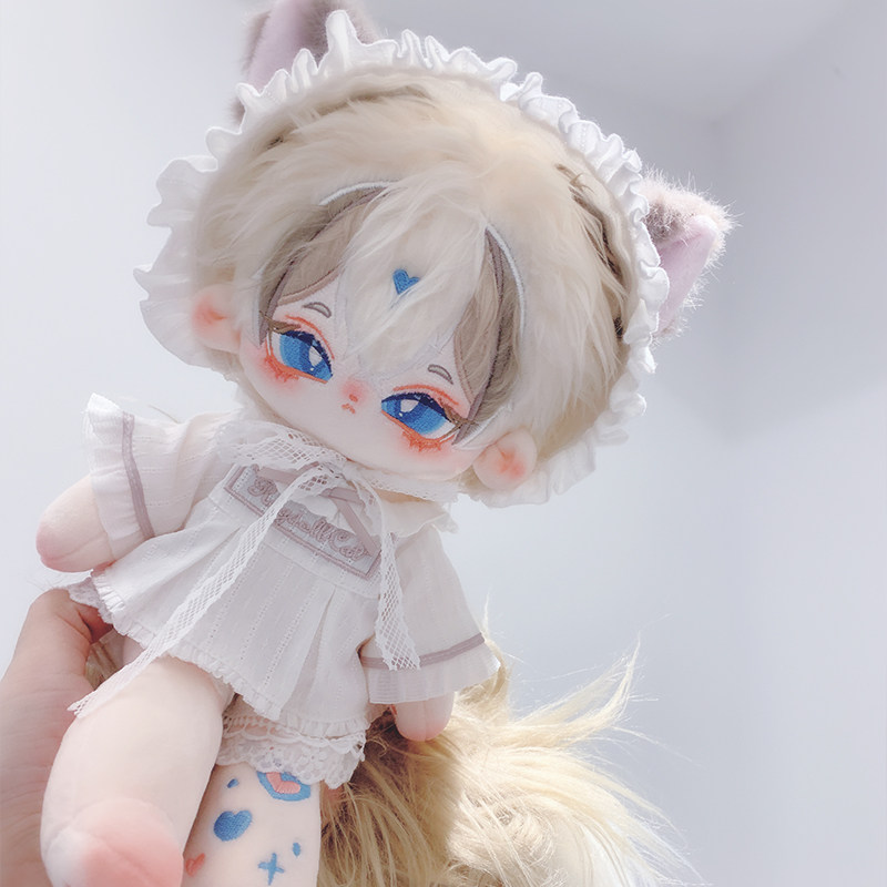 可奈造物猫猫睡衣20cm原创棉花娃娃衣服可爱连衣裙毛绒换装玩具,淘宝优惠券,粉丝福利购,淘宝优惠卷