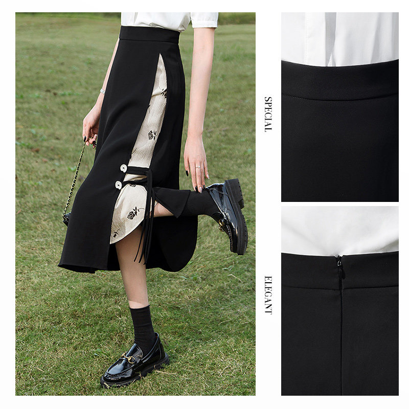 丝柏舍高腰2023春装新款女半身裙 丝柏舍女装半身裙