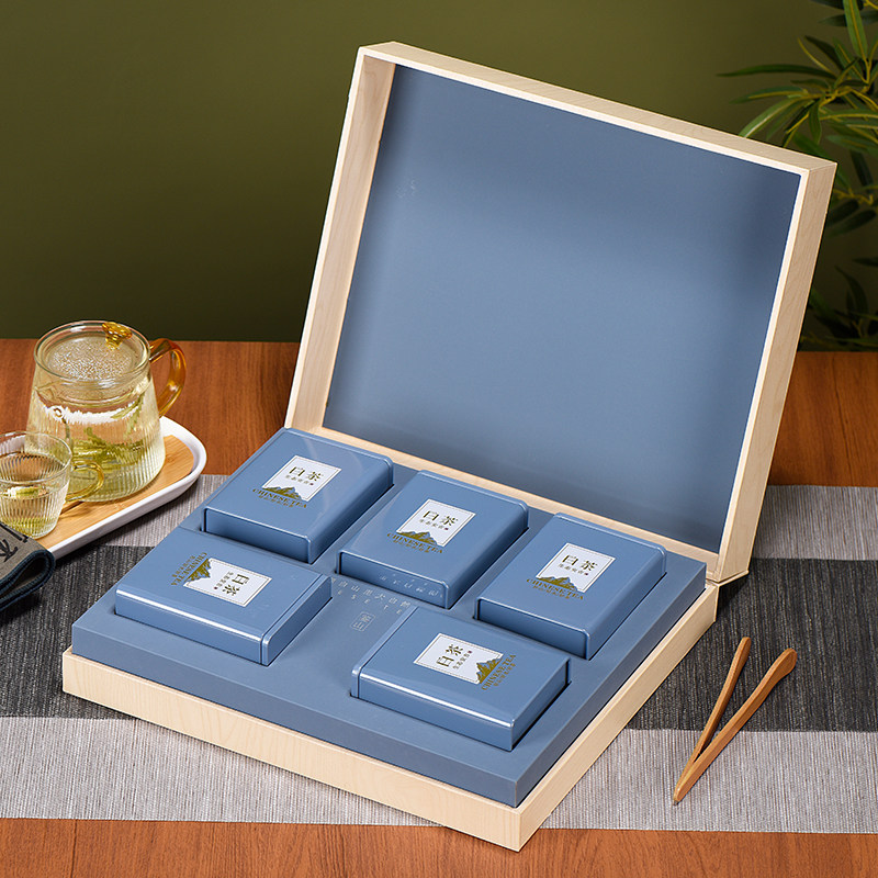 茶二叔2023年正宗安吉白茶新茶春茶茶叶明前特级250g礼盒装礼品盒_虎窝淘