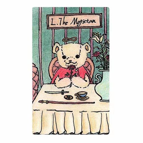 现货正版布偶熊塔罗牌迷你版 Muppet Bear Tarot78张韦特体系卡牌 - 图2
