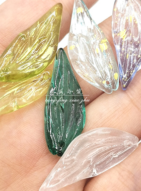 古风琉璃树叶手工头饰发簪