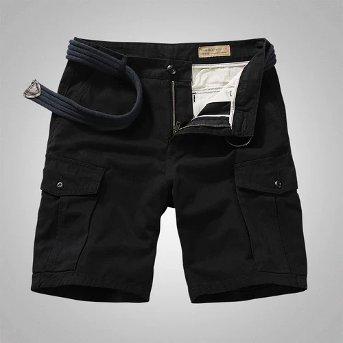 Летние хлопковые дорожные шорты, штаны для отдыха, в американском стиле, свободный прямой крой