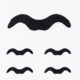 Party magic performance supplies fake beard COSplay dress-up stage sketch props paste fake beard