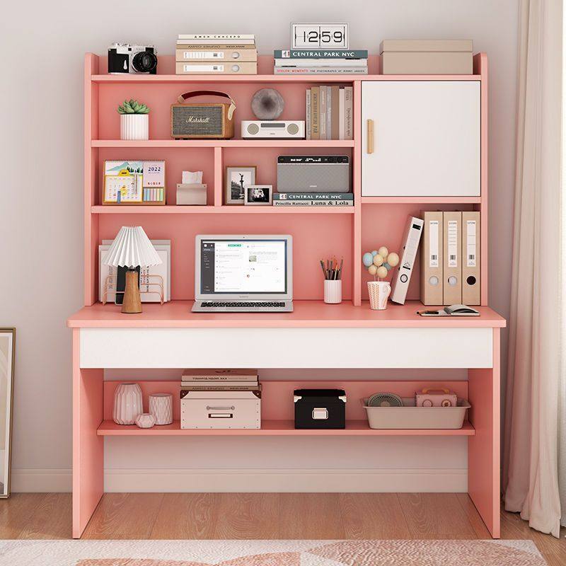 学生家用学习桌儿童书桌书架组合一体桌椅套装简约卧室小孩写字桌,淘宝优惠券,粉丝福利购,淘宝优惠卷