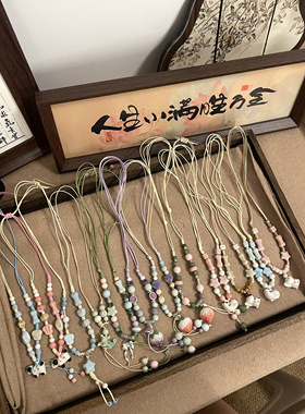 乔治姐姐/陶瓷项链合集新中式国风挂饰毛衣链冷淡风颈链