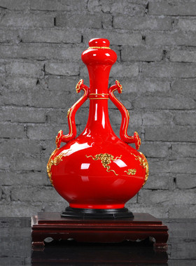 结婚礼品摆件漆线雕工艺开业乔迁