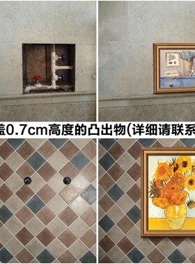 线条建筑咖啡厅厕所走廊挂壁画