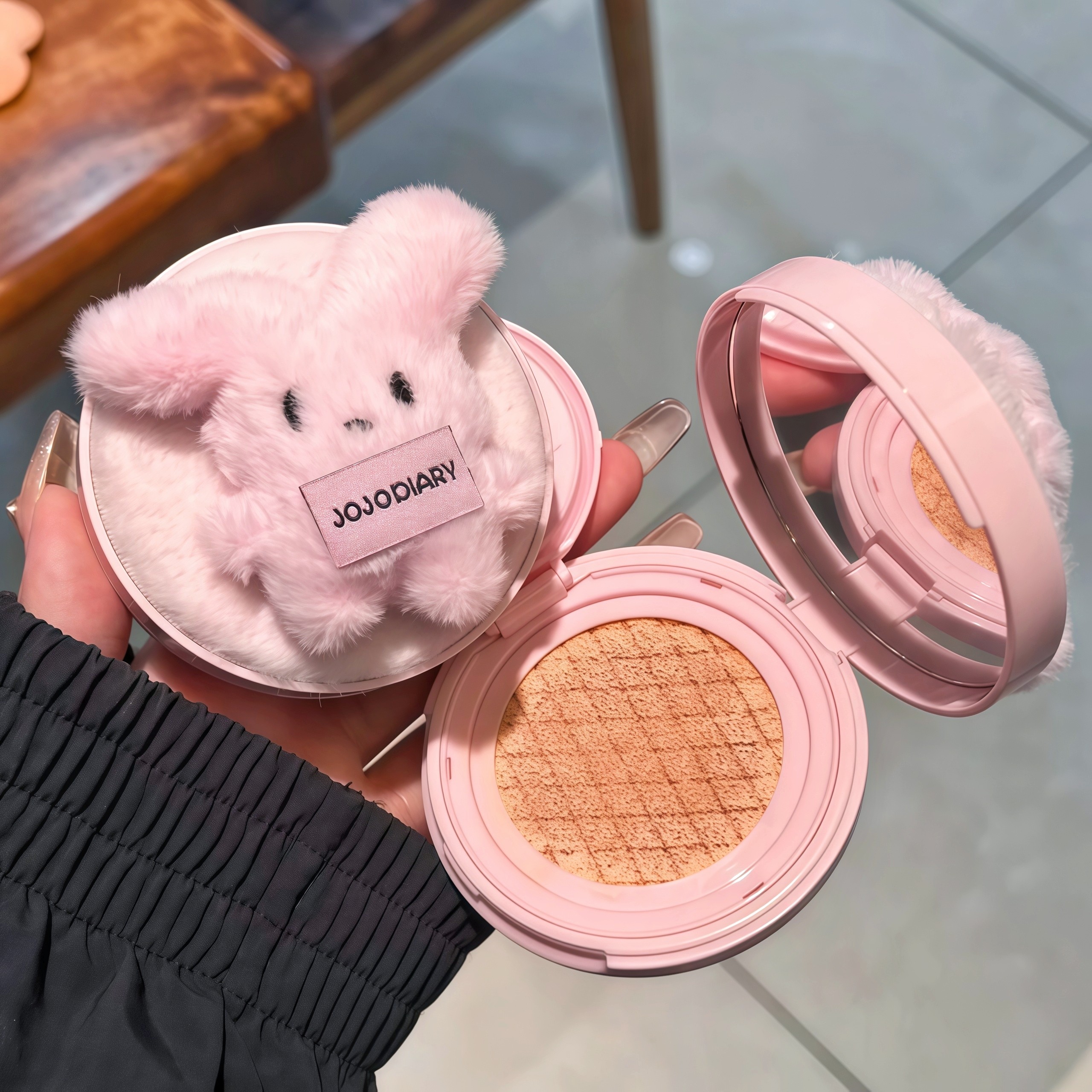 秒了我所有底妆！绒绒兔气垫BB霜遮瑕持久不易脱妆便携粉底液平价,淘宝优惠券,粉丝福利购,淘宝优惠卷