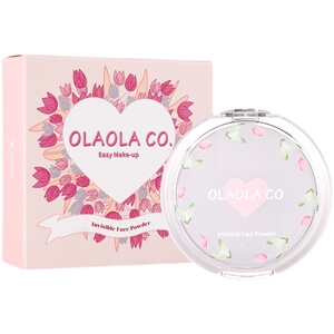 olaola透明粉饼控油定妆持久滤镜哑光干皮补妆olaolaco防水不脱妆