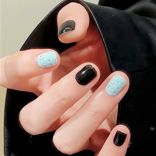 薄荷黑巧 蓝绿色美甲！twomoons指甲油女免烤速干安全无毒可撕脚 - 图2