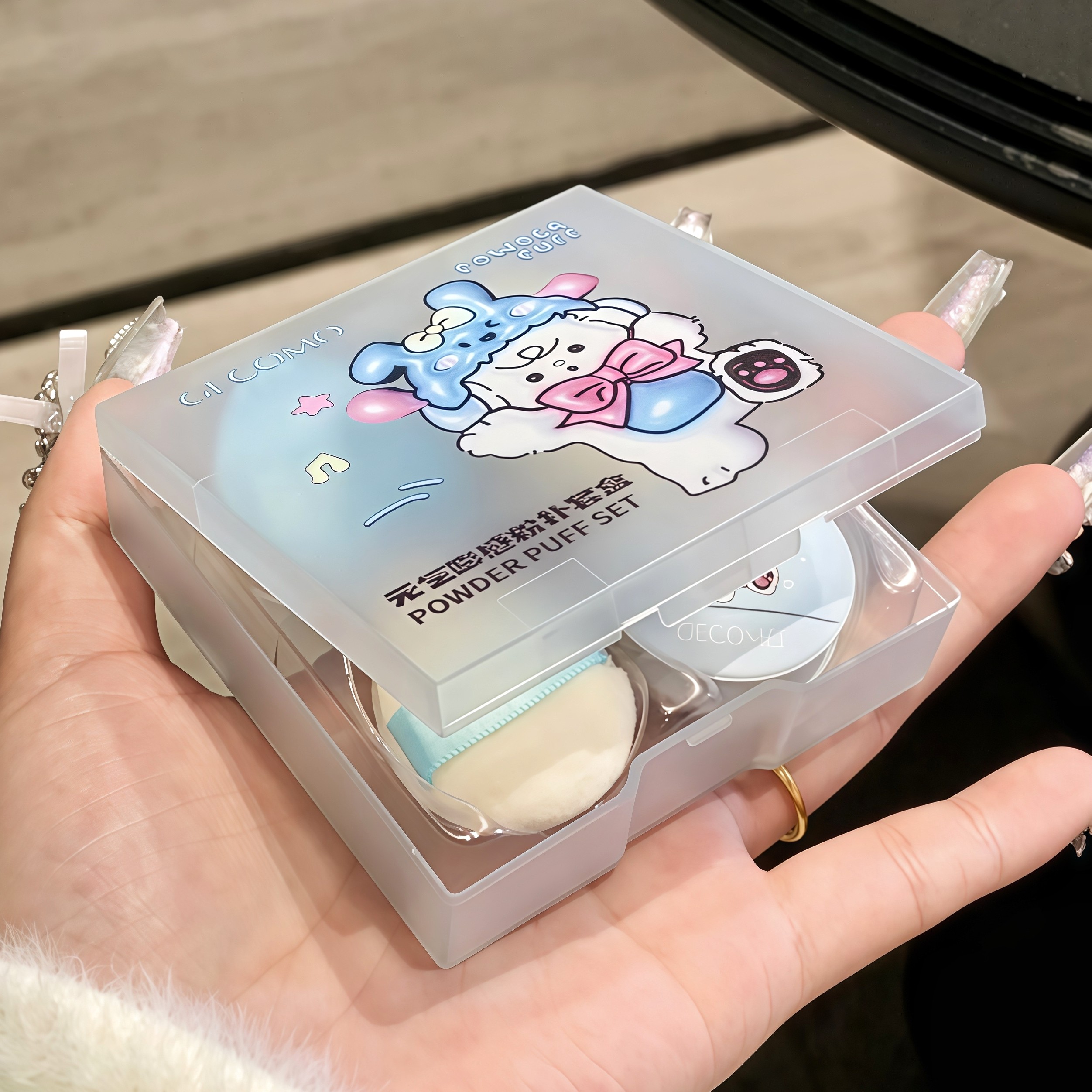 超好用！植绒拇指粉扑套装小号气垫手指迷你化妆工具海绵腮红定妆,淘宝优惠券,粉丝福利购,淘宝优惠卷