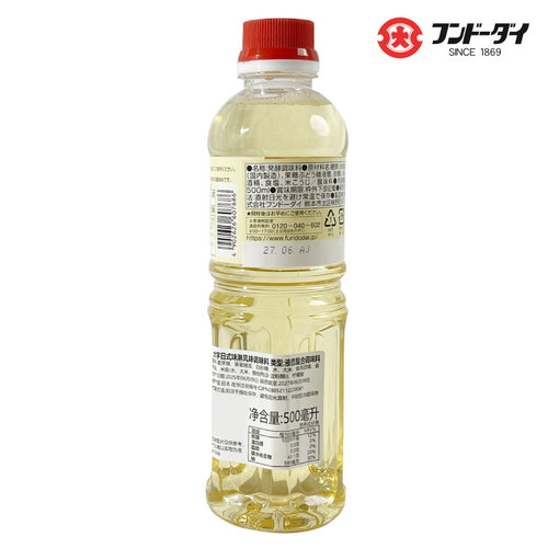 日本进口味淋 大字味淋 500ml 本味霖发酵料酒 日式料理调味汁 - 图1