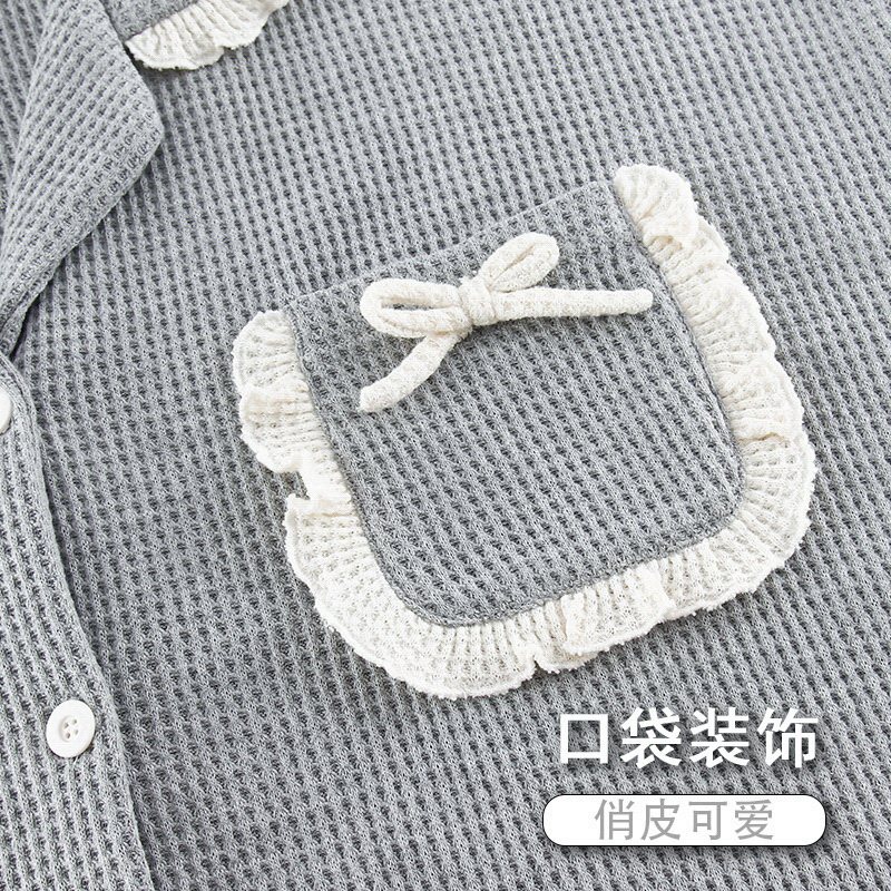 2025年新款春秋季情侣睡衣男女士长袖开衫纯棉翻领全棉家居服套装,淘宝优惠券,粉丝福利购,淘宝优惠卷