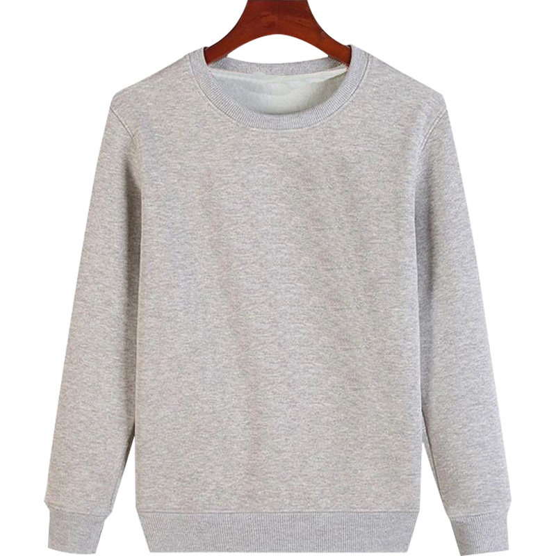 卫衣logo圆领衫diy班服照片工作服 简绒卫衣