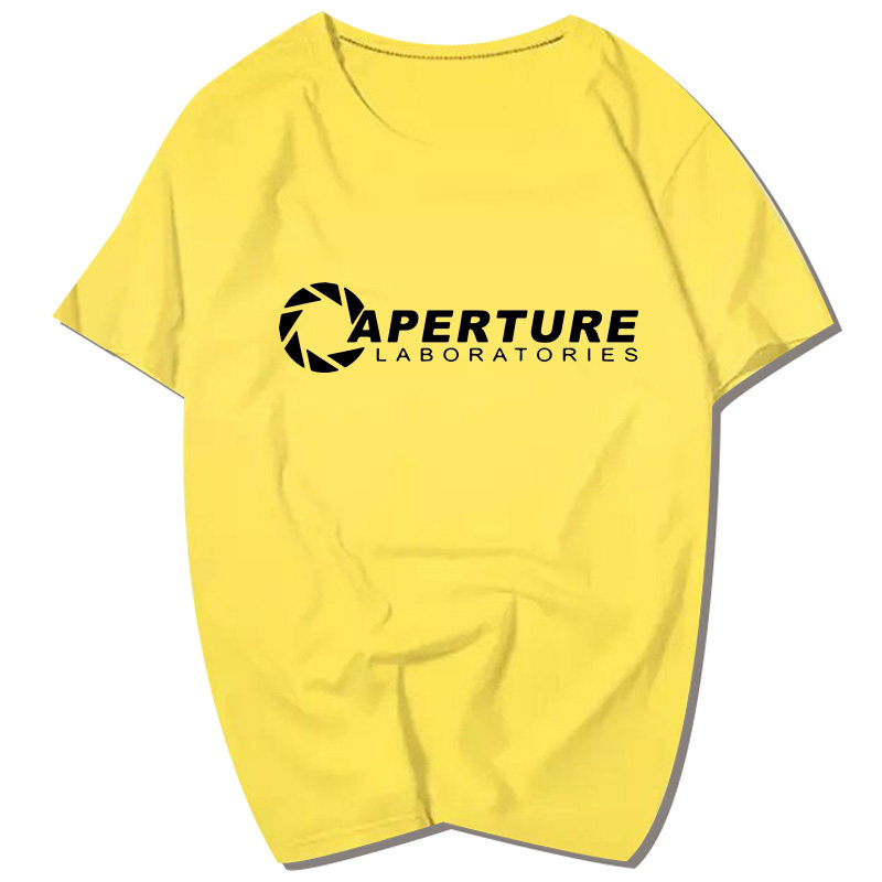 aperture实验室传送门2光圈夏t恤 简绒T恤