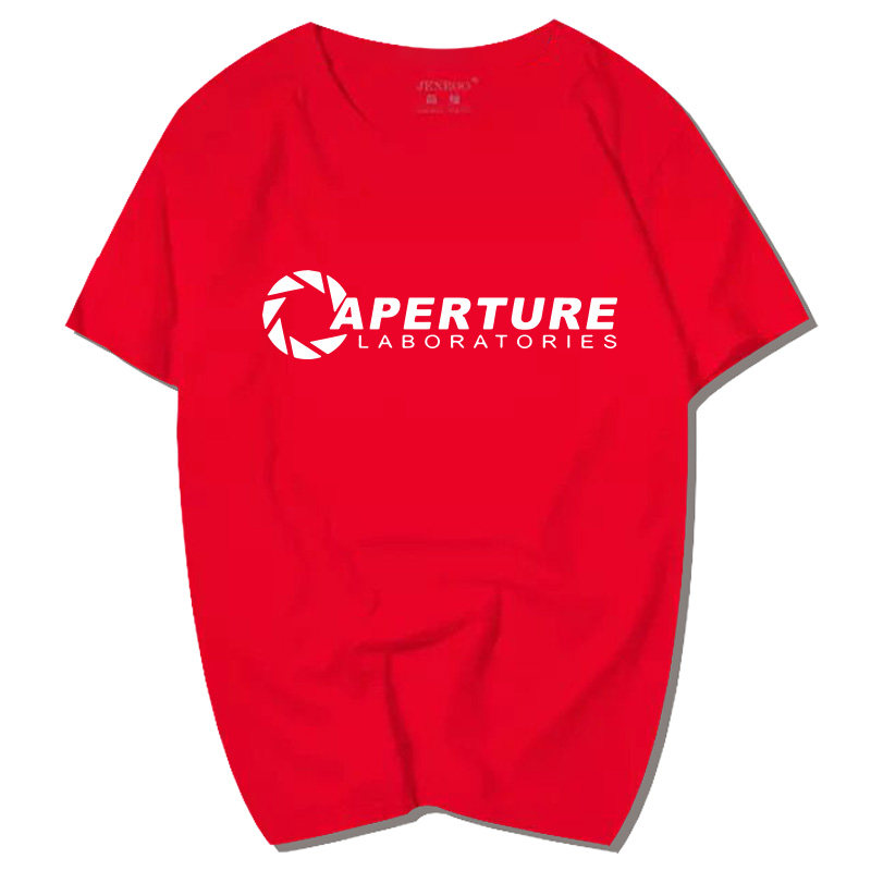 aperture实验室传送门2光圈夏t恤 简绒T恤