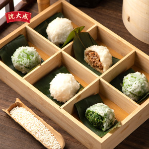 沈大成春三鲜粢毛团鲜肉糍毛团糯米团上海早餐清明粿青团糕团速冻