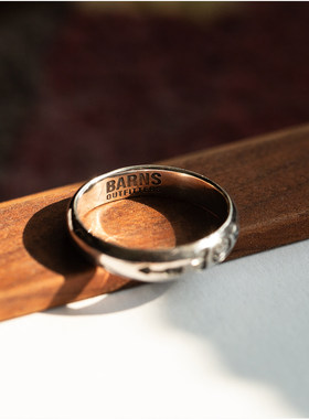 NORTH WORKS x BARNS OUTFITTERS 联名纪念款 微笑箭头手工银戒指