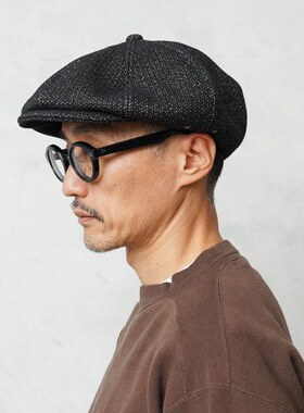 MrFatman Beach Cloth 芝麻盐沙滩布八片式报童帽 日本制宽檐帽