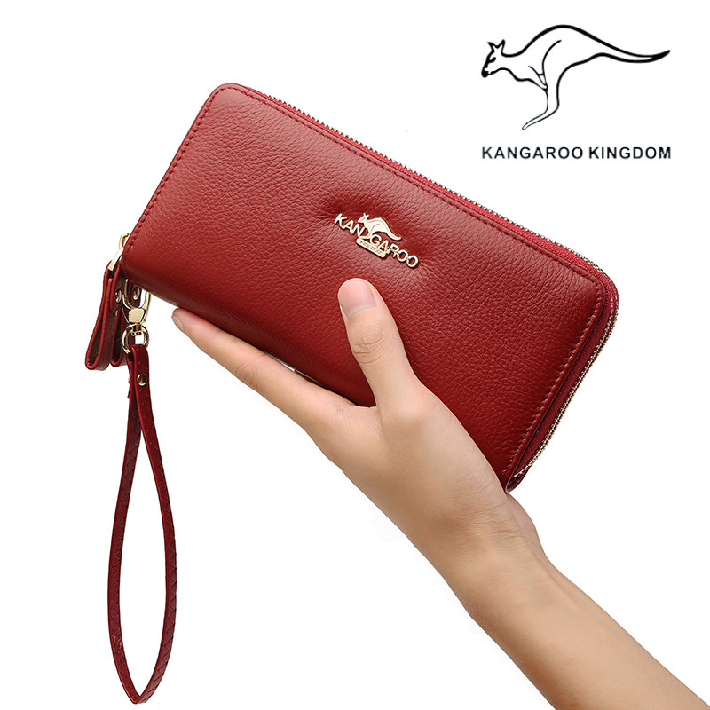 手拿女包长款时尚拉链真皮女士钱包 骄阳箱包钱包