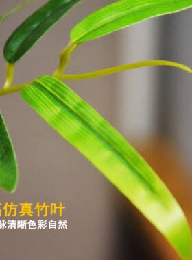 仿真竹枝茶桌餐桌摆件禅意插花
