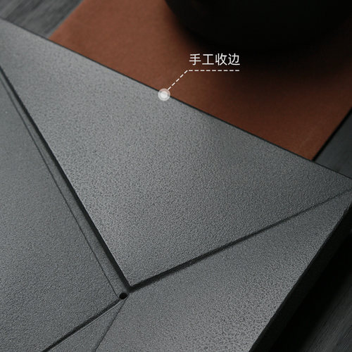 石金道天然乌金石茶盘整块简约几何创意家用石材石头茶台大号茶海 - 图1