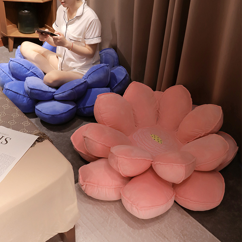 莲花坐垫好运莲莲蒲团搞怪屁垫飘窗懒人沙发坐墩家用榻榻米地垫女 - 图0
