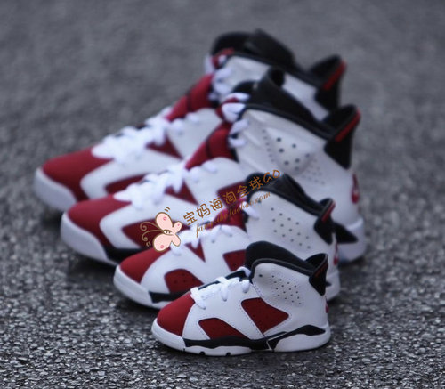 现货 美英JORDAN Retro 6童鞋男女童运动鞋高帮篮球鞋乔6 AJ6 - 图0
