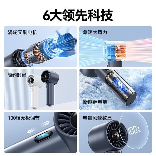 定制logo迷你手持小风扇随身便携静音大风力usb充电公司活动礼品 - 图1